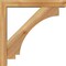 Ekena Millwork Imperial Block Rough Sawn Bracket w/ Offset Brace, Western Red Cedar, 4"W x 20"D x 20"H BKT0402X20X20IMP05RWR - alternate 2
